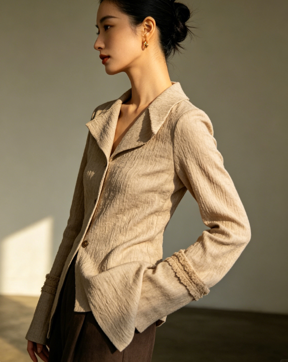 Women Casual Soft Basic Blouse, Loose Fit Long Sleeve Daily Top