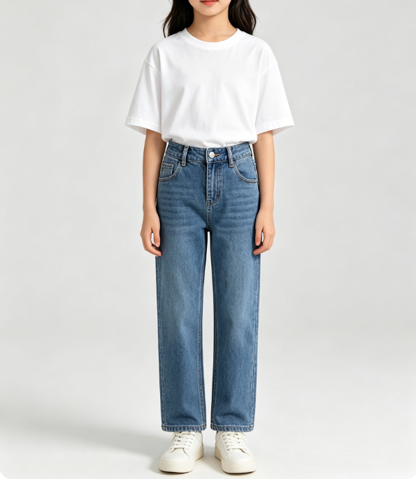 High Waist Slim Fit Casual Straight Pants for Women, Soft Stretch Daily Trousers
